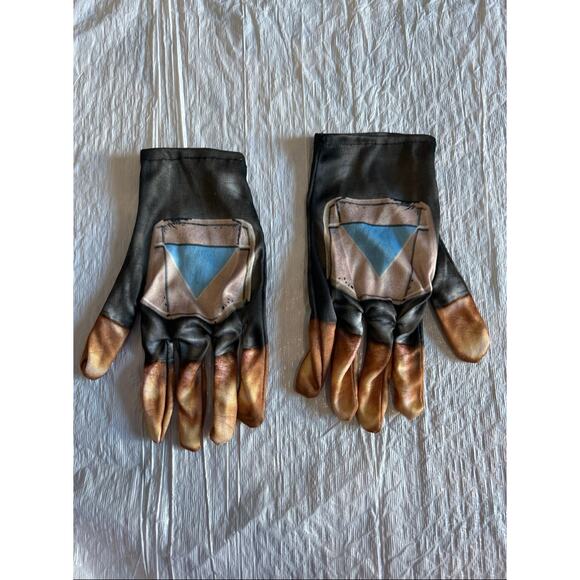 Rubies Star Wars Mandalorian Kids Jumpsuit Mask Cape Gloves & Boot Tops Costume - Picture 4 of 15